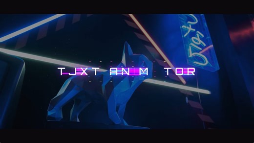 干货-故障文字特效AE模板带音效