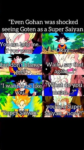 Gohan Was NOT Ready for This… Goten’s Super Saiyan Shock 😳⚡