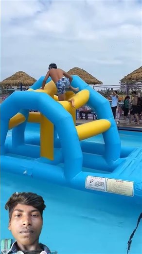 water obstacle course! #WaterSports #WaterPark #Thriller... Unfold#😱