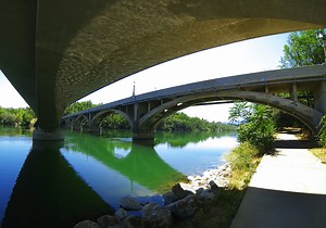 In the Redding Cultural District is the historic Distelhorst Bridge, which spans the Sacramento River and was the first concrete bridge to do so in Northern California. Completed in 1915, today the bridge acts as a pedestrian bridge and is part of the famed Sacramento River National Recreation Trail. | Visit Redding