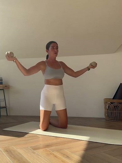 Arm Extensions (Weighted Pilates Balls Upper-Body Workout)