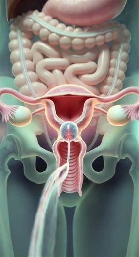 How Fertilization Happens Inside the Body | 3D Animation #anatomy #shorts