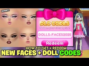 HOW TO GET NEW FACES & CODES FROM THE NEW DTI DOLLS