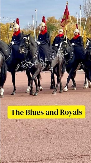 The Blues and Royals Pass Buckingham Palace | King’s Life Guard Returns from Parade 🇬🇧🐎👑