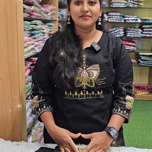 Shivani on Instagram: "Upgrade your wardrobe with our stunning Dobby Cotton Cord Set. Featuring an exquisite butterfly design on the yoke and sleeves, this set is the perfect blend of comfort and style. Plus, it has pockets! 👗👜 Fabric: Premium Dobby Cotton Color: Classic Beautiful Black Design: Intricate Butterfly Yoke & Hand Work Sizes: M, L, XL, XXL, 3XL Price: ₹750/- only 🛍️ Shop this best-seller at Shivani Shopping Mall before it’s gone! Order Online at https://shivanishoppingmall.com/pro