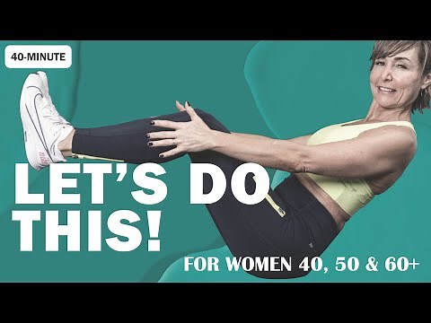 30ish-Minute Cardio and Core Workout with Dumbbells for Women Over 40