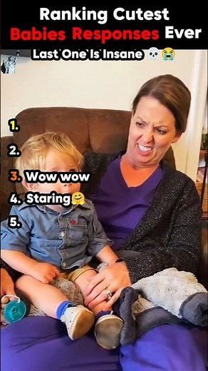 Ranking Cutest Baby Responses Ever 💖 #cutestbabies #babyfirstwords #funny #shorts