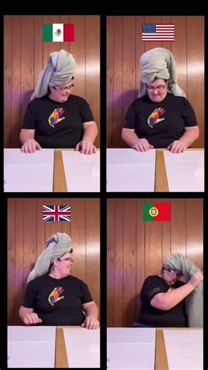 How to sign BATH in 4 World Sign Languages #mexico #british #portugal #signlanguage #deafworld #bath
