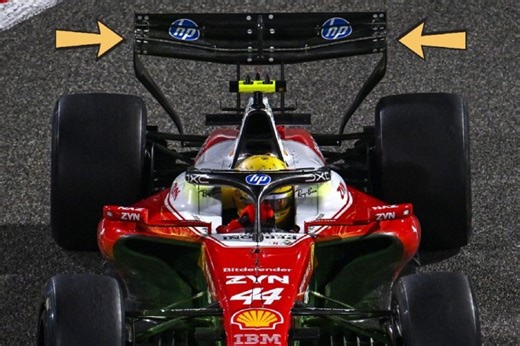 Ungewöhnliches Ferrari-Update: Der Heckflügel steht Kopf!