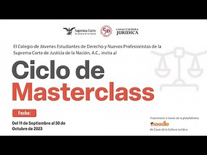 Ciclo de Masterclass: "Modelo de control de constitucionalidad-convencionalidad y derechos humanos"