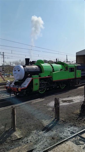 機関車パーシー構内移動 #鉄道 #japanrailway #おじ鉄 #トーマス #thomas