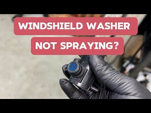 HOW TO | DIAGNOSE AND UNCLOG WINDSHIELD WASHER MOTOR ON MOST KIA VEHICLE.
