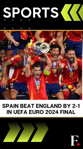 #FPReels: Spain Crowned UEFA Euro 2024 Champions For Record Fourth Time Spain has been crowned the UEFA Euro 2024 winners. They beat England 2-1 in the final. Spain’s Nico Williams scored the opening goal in the second half of the game. Mikel Oyarzabal netted the winning goal for his team with just four minutes to play to secure Spain's record fourth title. | Firstpost