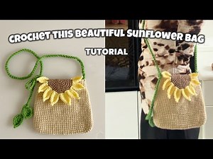 Make This Beautiful Sunflower Crochet Bag | Step-by-Step Tutorial | Viral Bag design