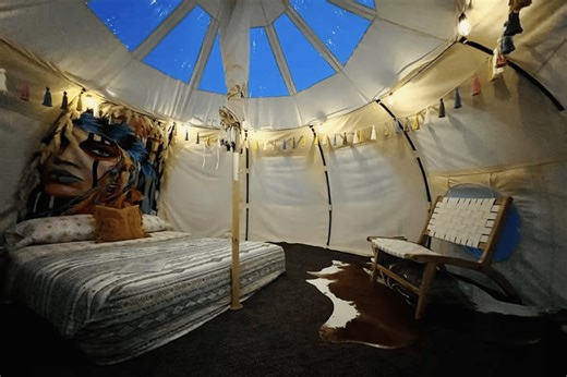 This Delaware Yurt Offers Unforgettable Night Sky Views
