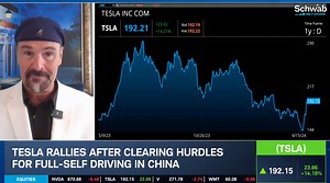 What does Jon Najarian make of today’s $TSLA rally? He shares his thoughts on the move with Oliver Renick: 🎙️ “When that stock’s around $150-$140, I think it’s just way too cheap… Nobody who’s working on self-driving has anything like this.” Watch more: https://schwabnetwork.com?cid=SMFacebook:MOCNajarian:2024-4-29 | Schwab Network