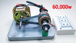 Ac First Electricity 60000W Self Running 220V How To Make Free Energy At Home #electricity #generator #motor #viral #electrician | Amari Porter