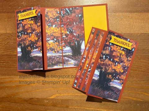 Continuous/Full View Landscape Card Stamping Tutorial Technique Tuesday