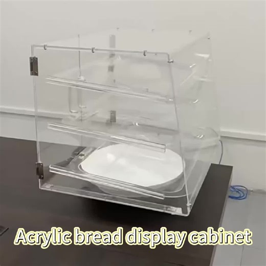 Acrylic bread cabinet that elevates your bakery display 🥐 High transparency, easy clean & fully customizable! Your pastries deserve the best showcase✨#Custom #Acrylic