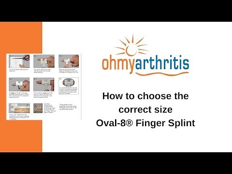 How to Choose the Right Size Oval-8 Finger Splint - Oh My Arthritis
