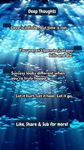 Deep Thoughts That Hit You Out of Nowhere