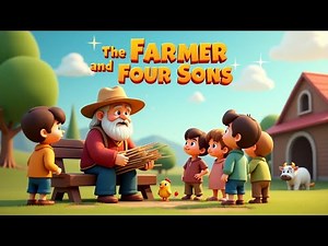 The Farmer and his Four Sons | Learn Easy English | Fairy Tales & Bedtime Kids English story