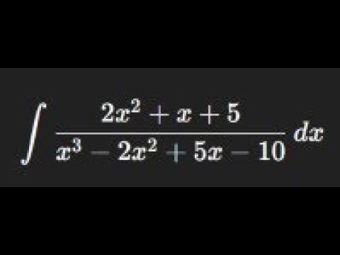 Integration by partial fraction Q3 | repeated roots