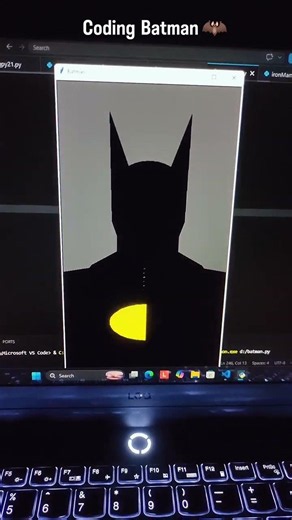 Can Python Draw Batman? 🦇 Watch This!
