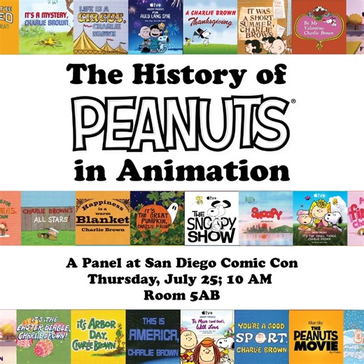 74K views · 1.7K reactions | Will you be at San Diego Comic Con? If so, join us tomorrow for a panel discussion on the history of Peanuts in animation! Find details here: https://bit.ly/3zVLsfA | Snoopy | Facebook