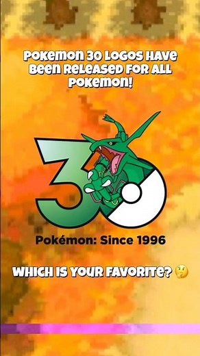 Pokémon 30th anniversary logos created for ALL Pokémon!! #pokemon