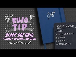 How I use Our Black Dot Grid Journal for Bullet Journaling using the Ryder Carroll Method.