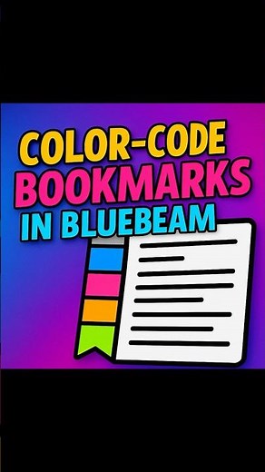 Bluebeam Revu | Color Code Bookmarks for Organized Drawings | Quick BIM Tip #Shorts #tutorial #BIM