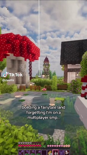 Minecraft Fairytale Build on Multiplayer SMP