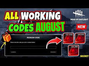 DEAD BY DAYLIGHT ALL WORKING CODES FOR AUGUST 2026 DBD CODES - AUGUST SPECIAL CODES