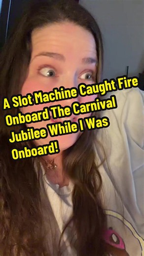 A slot machine caught on fire onboard the Carnival Jubilee when I was onboard and here’s my story about it. #cruise #cruisetok #carnivalcruise #carnivaljubilee