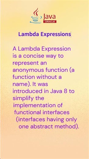 Lambda Expressions #java #q&a #lambdaexpressions