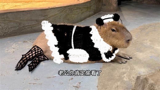 你肯定没见过会变装的卡皮巴拉