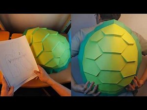 How to make a turtle shell with cardboard 😱 - Momuscraft