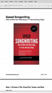 Write Better Songs in Less Time - Without Writer’s Block! | Speed Songwriting
