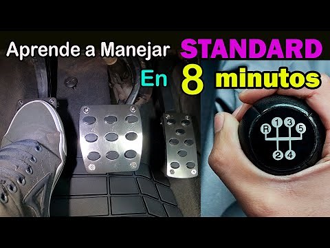 maneja standar en 8 MINUTOS primera vez manejando bien explicado para PRINCIPIANTES desde cero