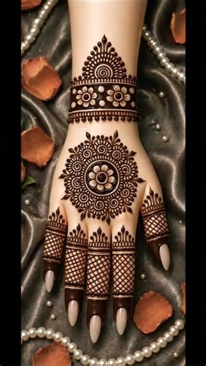 Beautiful flower Mehandi design #mehndi #henna #mehndidesign #letestmehndi