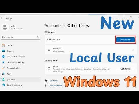 How to Create a New Local User on Windows 11 PC | New Offline User