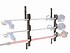 3 Place Trimmer Rack for Enclosed Trailers RA-5 Rack'em Mfg.