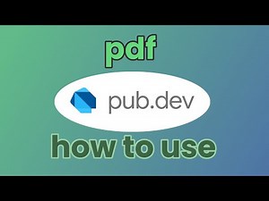 Flutter : pdf package : PDF creation tool