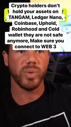 Crypto holders don't hold your assets on TANGAM, Ledger Nano, Coinbase, Uphold, Robinhood and Cold wallet they are not safe anymore, Make sure you connect to WEB 3 #XRP #XRPHOLDERS #xrpnation #xrppriceprediction #xrparmy #cryptocurrency #ripple #crypto #XRP #Web3 #LLCSetup | Jack claver