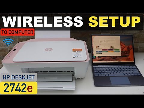 HP DeskJet 2742e Setup To Computer or Laptop, Complete WiFi Setup, Connect To Home Network.