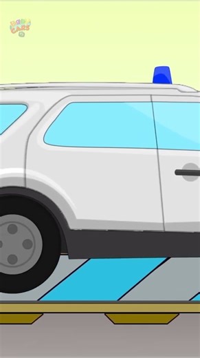 Police Utility Car #trending #cars #formation #vehicles #cartoon #shorts