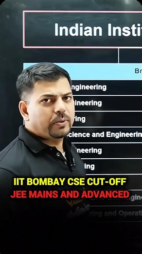 IIT BOMBAY COMPUTER SCIENCE CUT-OFF 😲 #iitbombay #iitcse #iitseats #iitjee #VED