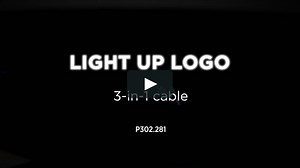 Light up logo 3-in-1 cable