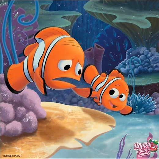 Happy Color By Number - Finding Nemo (2003 Films): Nemos First Day At School Nemo Goes To School